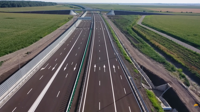 Trafic deschis parțial pe lotul 2 al autostrăzii A7 Ploiești-Buzău